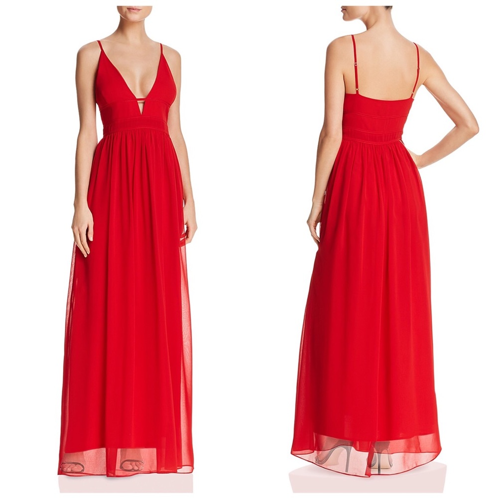 Scarlett grecian plunge gown NWOT